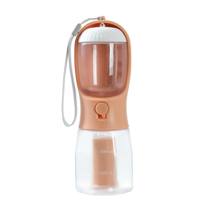 3-in-1 Portable Pet Water Bottle — Water, Food & Waste Bag Dispenser, 9 Colors