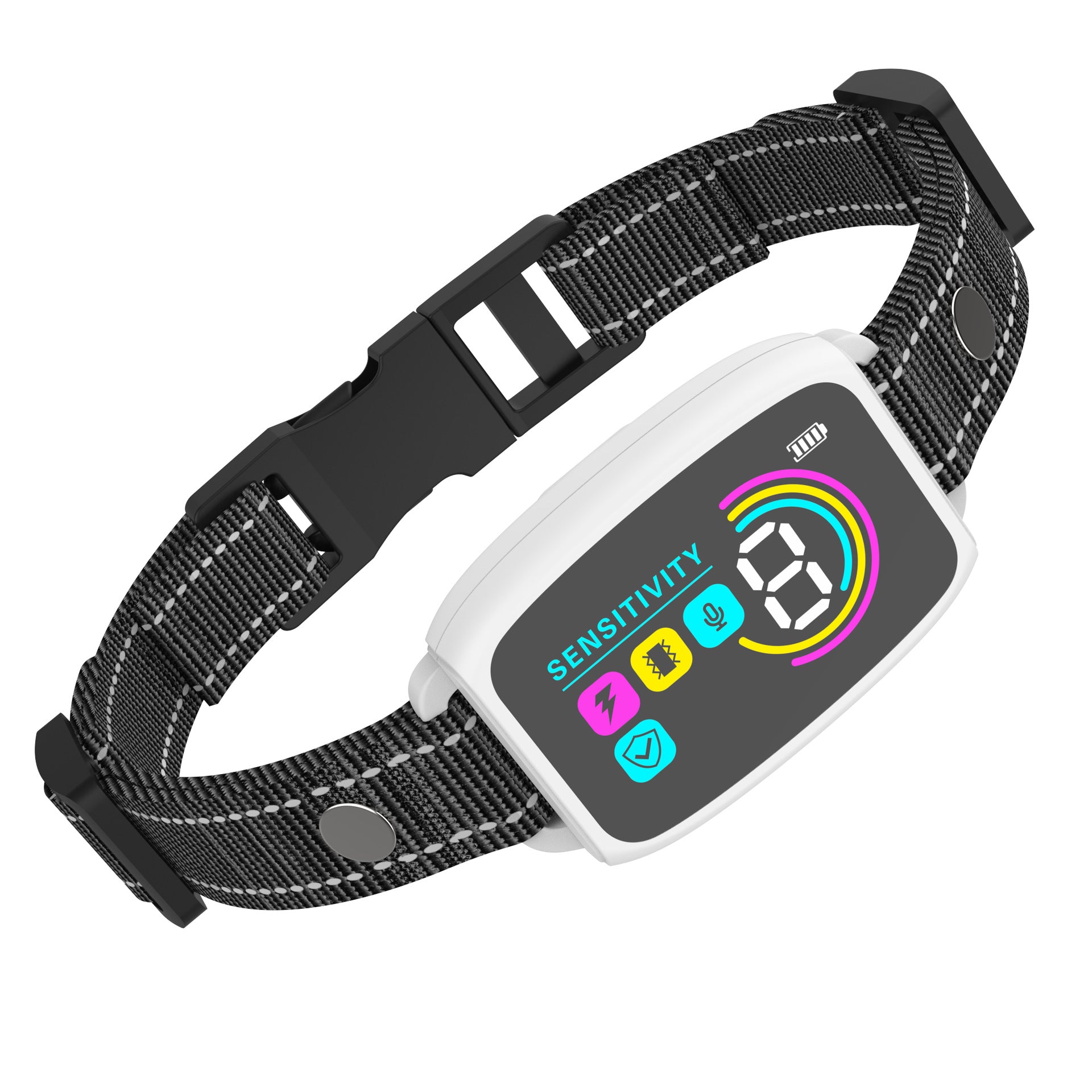 Smart Anti-Bark Dog Collar — 4 Modes, IP67 Waterproof, HD Display, Rechargeable