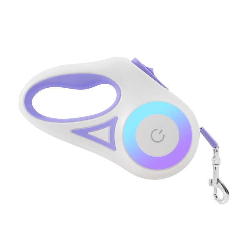 Retractable Dog Leash with Collar Set — 3M & 5M, One-Hand Brake, 3 Colors