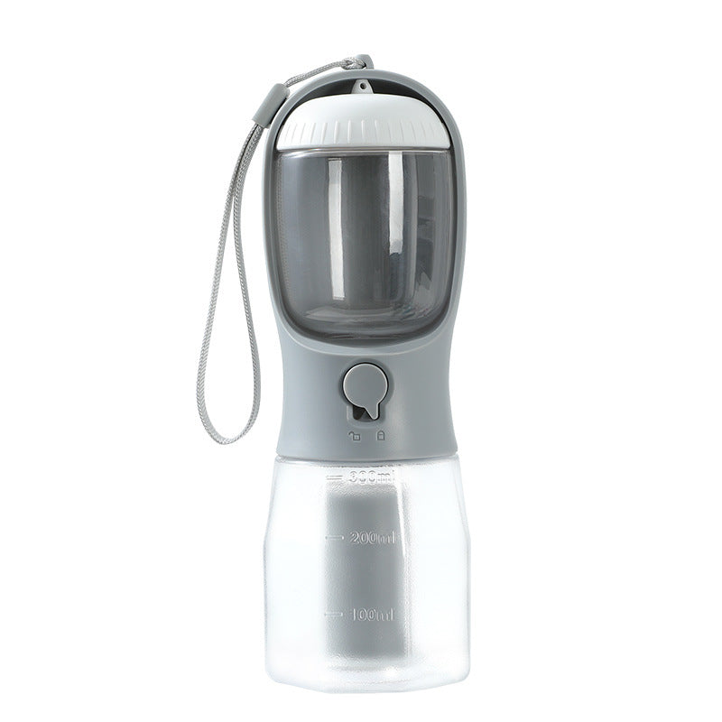 3-in-1 Portable Pet Water Bottle — Water, Food & Waste Bag Dispenser, 9 Colors