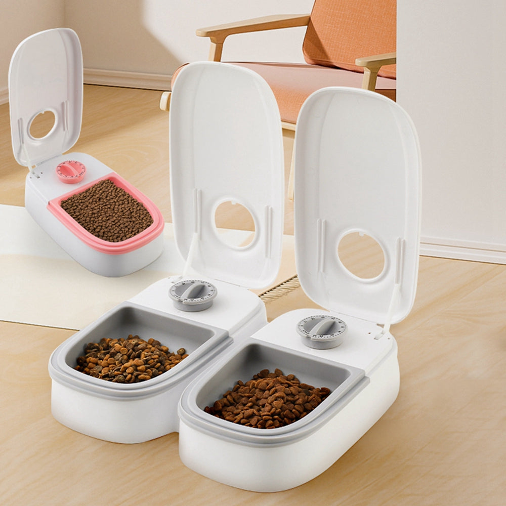 Automatic Gravity Pet Feeder & Water Dispenser — 2-in-1, No Electricity Needed