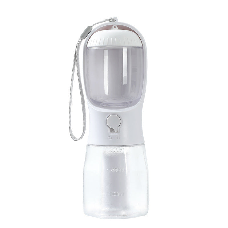 3-in-1 Portable Pet Water Bottle — Water, Food & Waste Bag Dispenser, 9 Colors