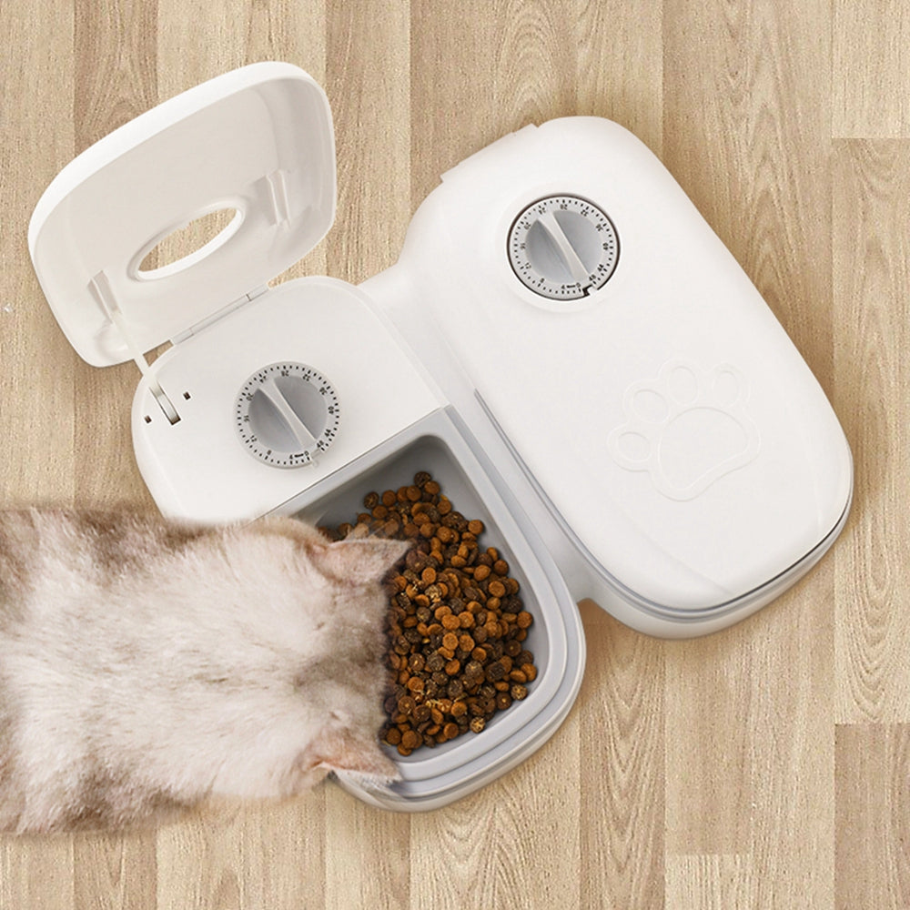 Automatic Gravity Pet Feeder & Water Dispenser — 2-in-1, No Electricity Needed