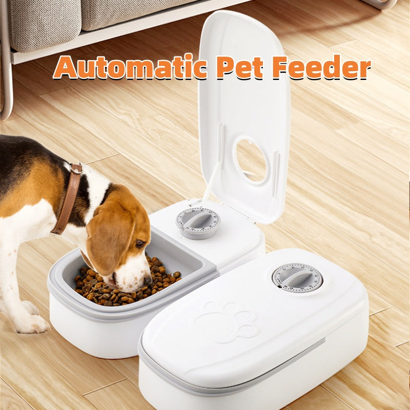 Automatic Gravity Pet Feeder & Water Dispenser — 2-in-1, No Electricity Needed